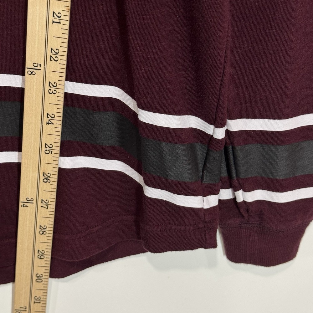 Victoria's Secret PINK Campus Tee Womens M Burgundy‎ Spirit Jersey Oversized Dog - Picture 9 of 10